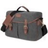 Vintage camera bag with removable inserts